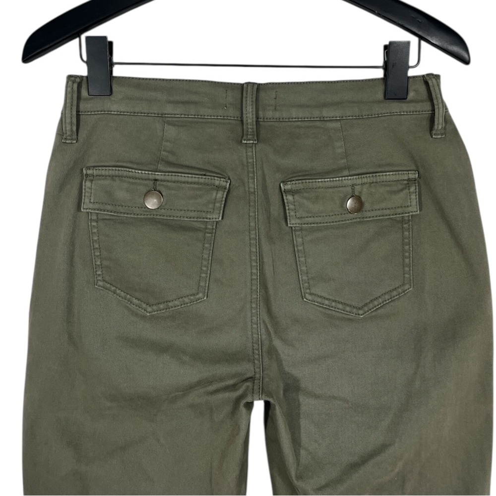Evereve Payton utility ankle slit pant in Olive green size 26 - Picture 9 of 11